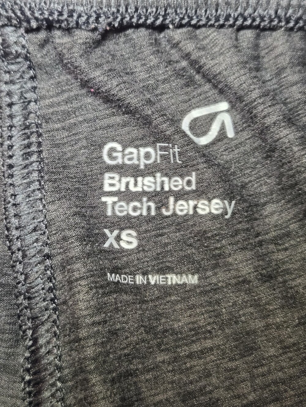 GapFit Capri Pants XS Women's Brushed Tech Jersey Athletic Wear Sport Black - Picture 7 of 9